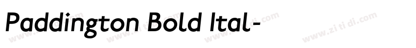 Paddington Bold Ital字体转换